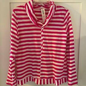 Chicos pink and white stripe top